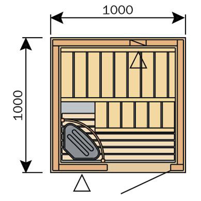 Produkt: Variant s 1010 domácí finská sauna (2)