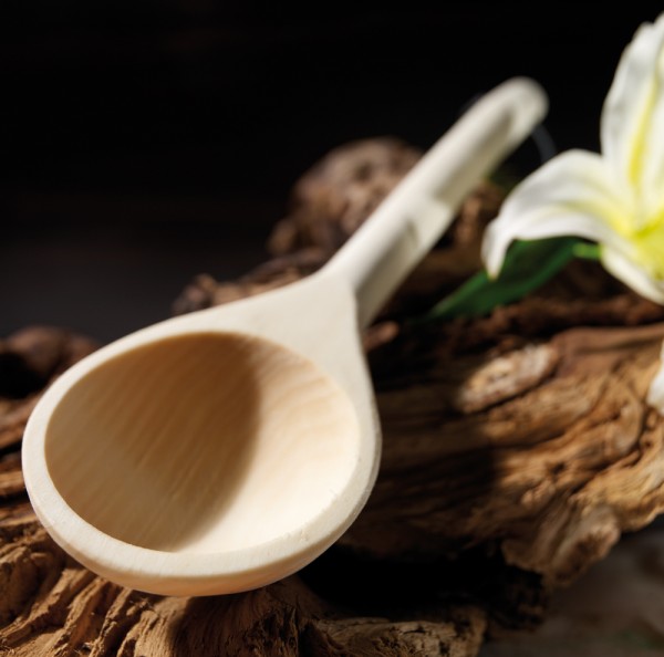 Lžíce - naběračka dřevěná do sauny k saunovému vědru