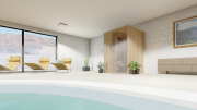 Produkt: Top Class Eko domácí sauna na míru severský smrk 150 x 150 cm (3)
