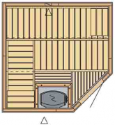 Produkt: Domácí finské sauny - ruční výroba na klíč Basic line S 2520 (2)