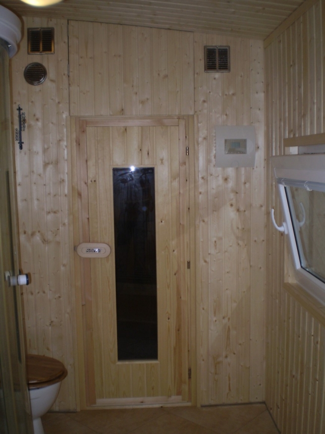domácí finská sauna na míru v bývalé králíkarně