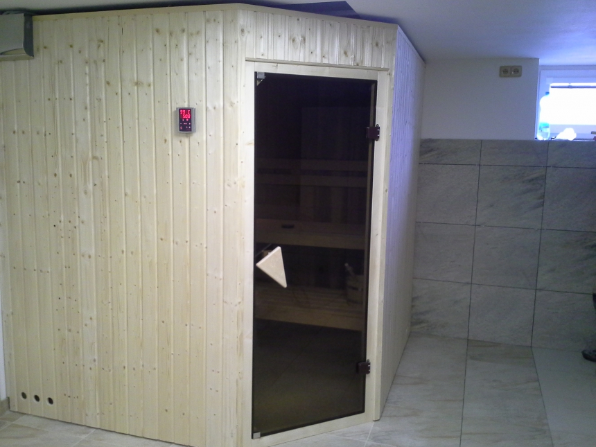 Domácí finská sauna na míru, výroba sauny na klíč