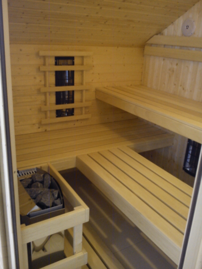 Infra/finská kombi sauna